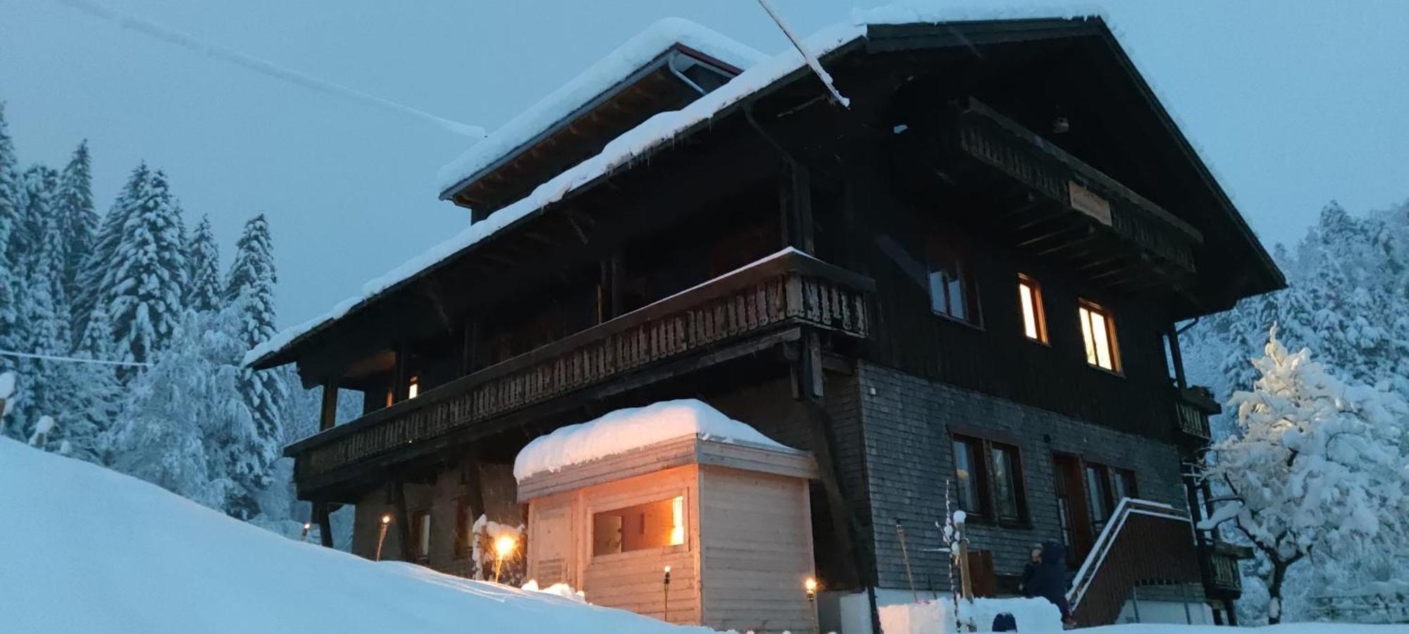 Ferienwohnung Ferienhaus Am Berg Oberstaufen Exterior foto