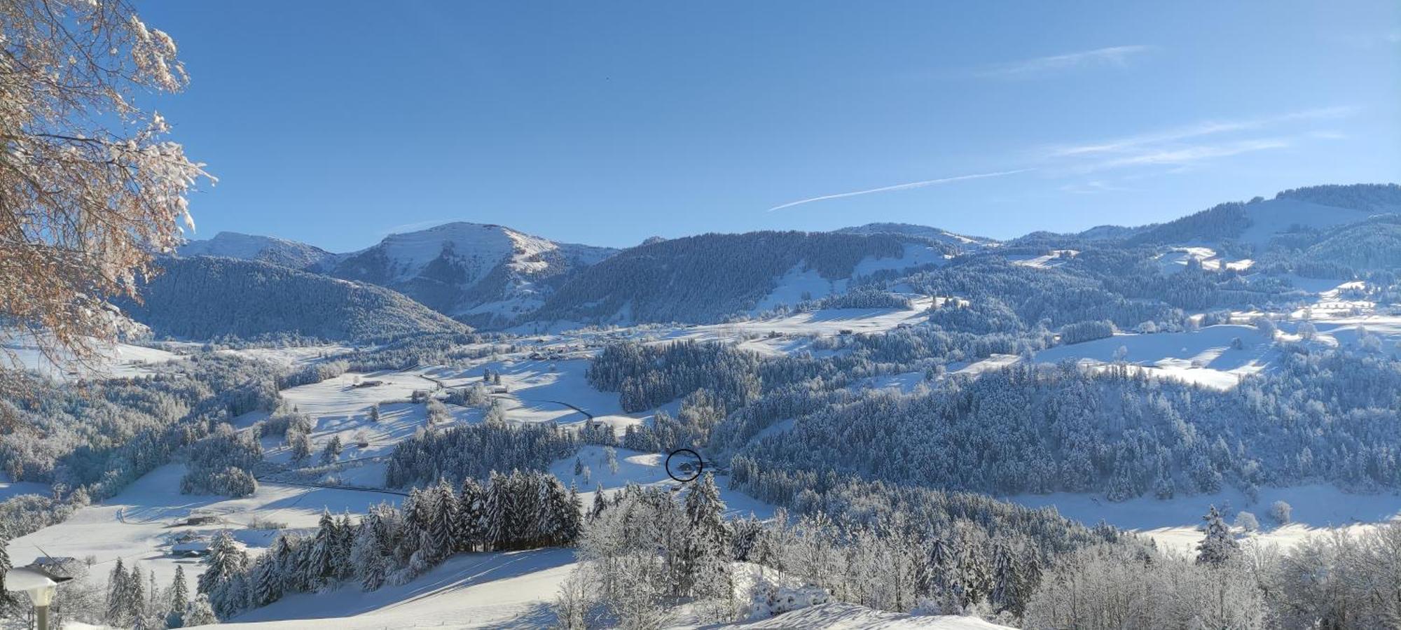 Ferienwohnung Ferienhaus Am Berg Oberstaufen Exterior foto